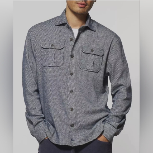 Johnnie O Carl Stretch Flannel Lodge Shirt Men's Size Medium - Picture 2 of 13